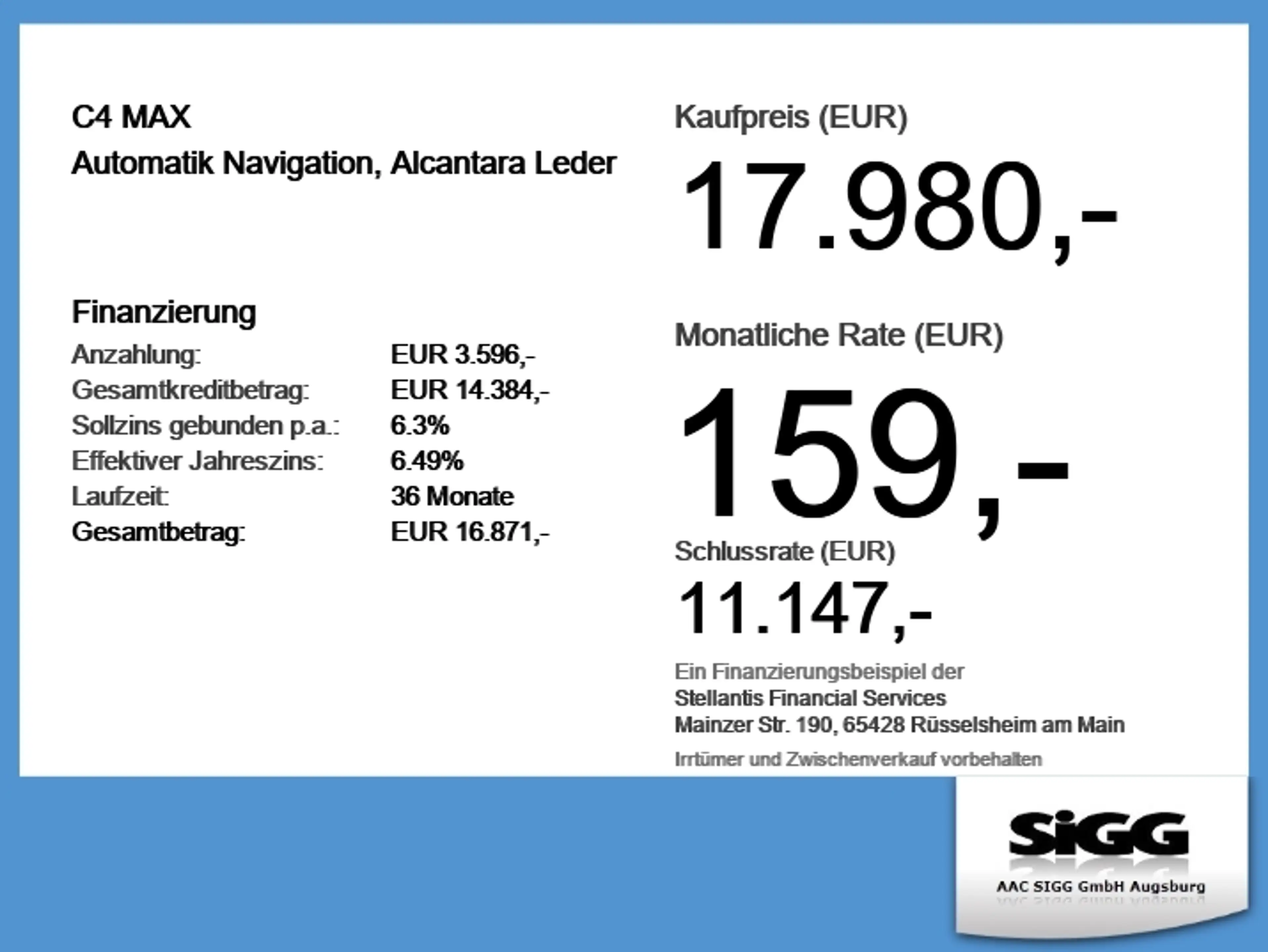 Citroen C4 MAX Automatik Navigation, Alcantara Leder — photo 6