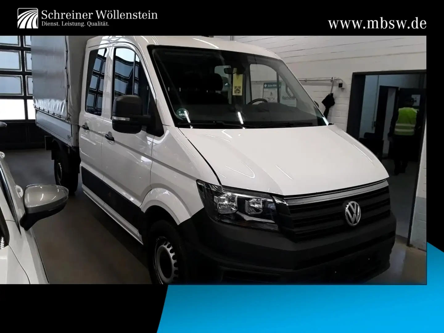 Volkswagen Crafter 35  DoKa Pritsche+Plane L3 AHK2,8t*Klima Білий - 1