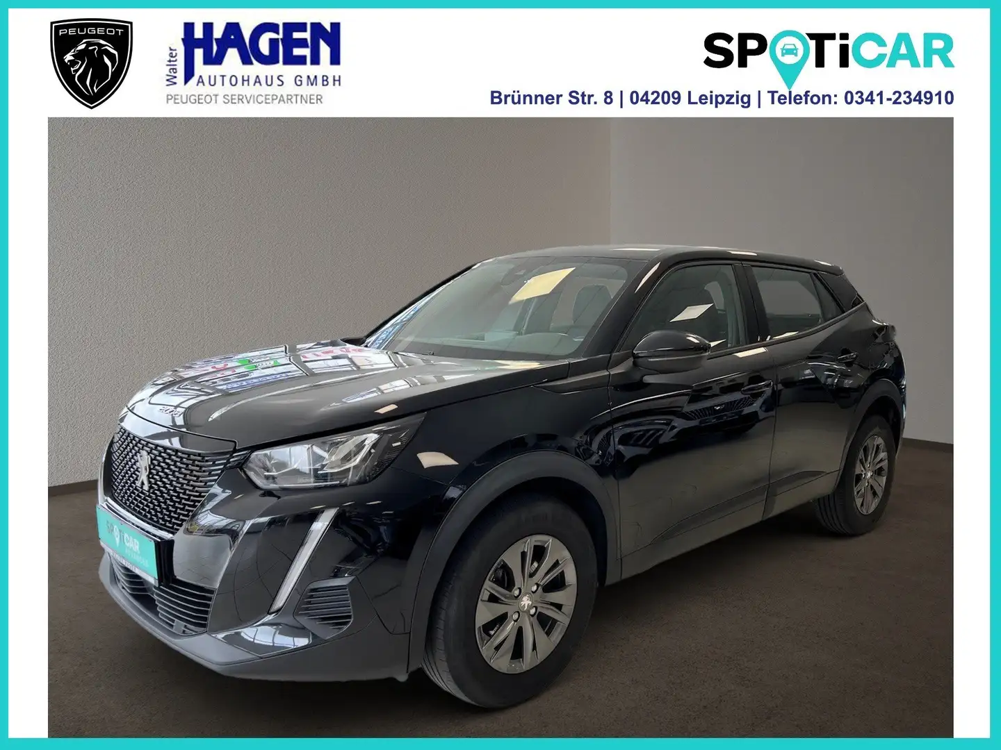 Peugeot 2008 Active Pack 1.2 130 PureTech PDC/RFK/SHZ/LED/DAB Schwarz - 1