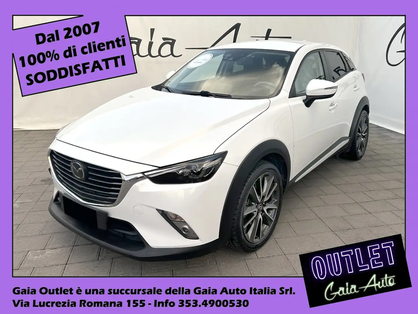 Mazda CX-3 1.5d Exceed 2wd 105cv BOSE Bianco - 1