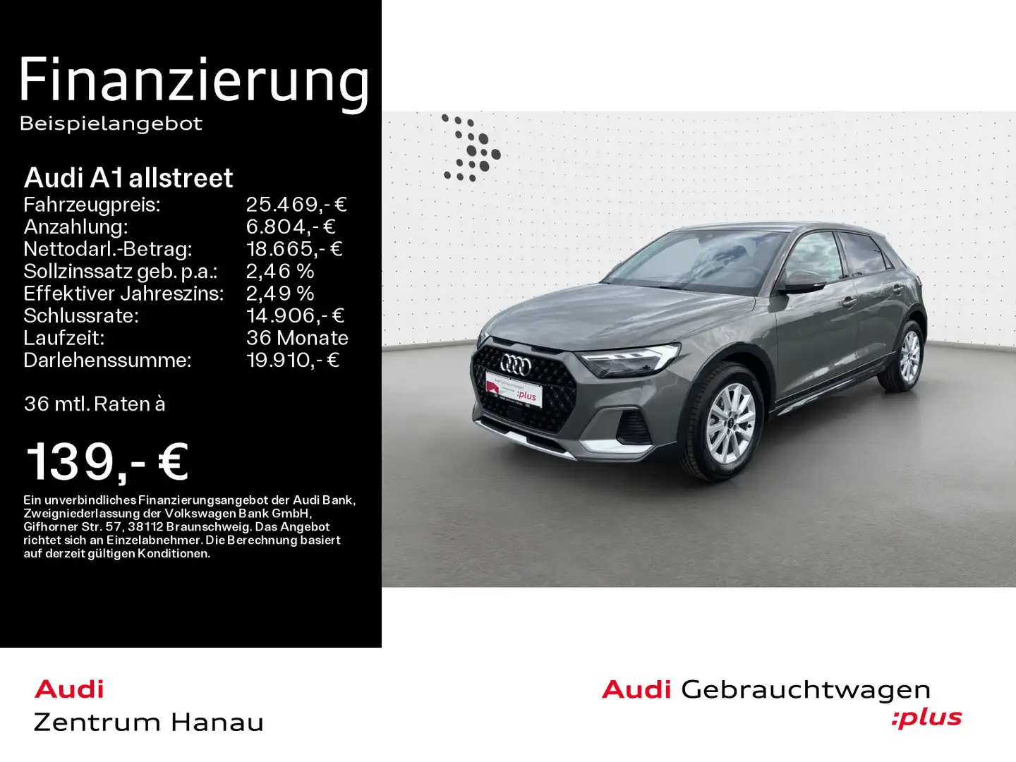 Audi A1 30 TFSI*NAVI-PLUS*LED*VIRTUAL*SHZ Grey - 1