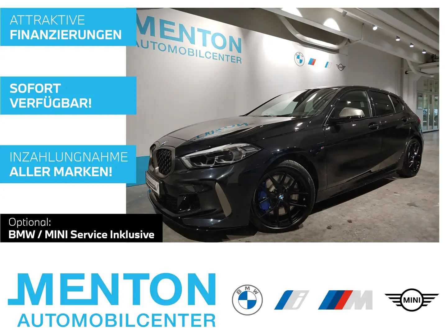 BMW 135 M135i xDrive LCProf./PDC/Pano/Shz/Klimaaut. Black - 1
