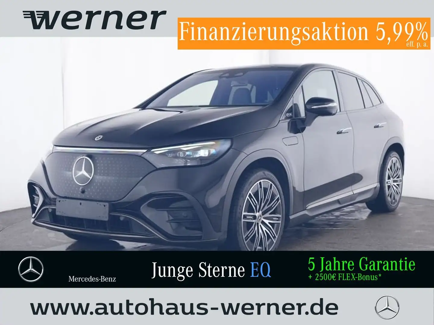 Mercedes-Benz EQE SUV EQE 350 4M SUV AMG-NIGHT-PREMIUM+ AHK "21 4,5°HA Black - 1