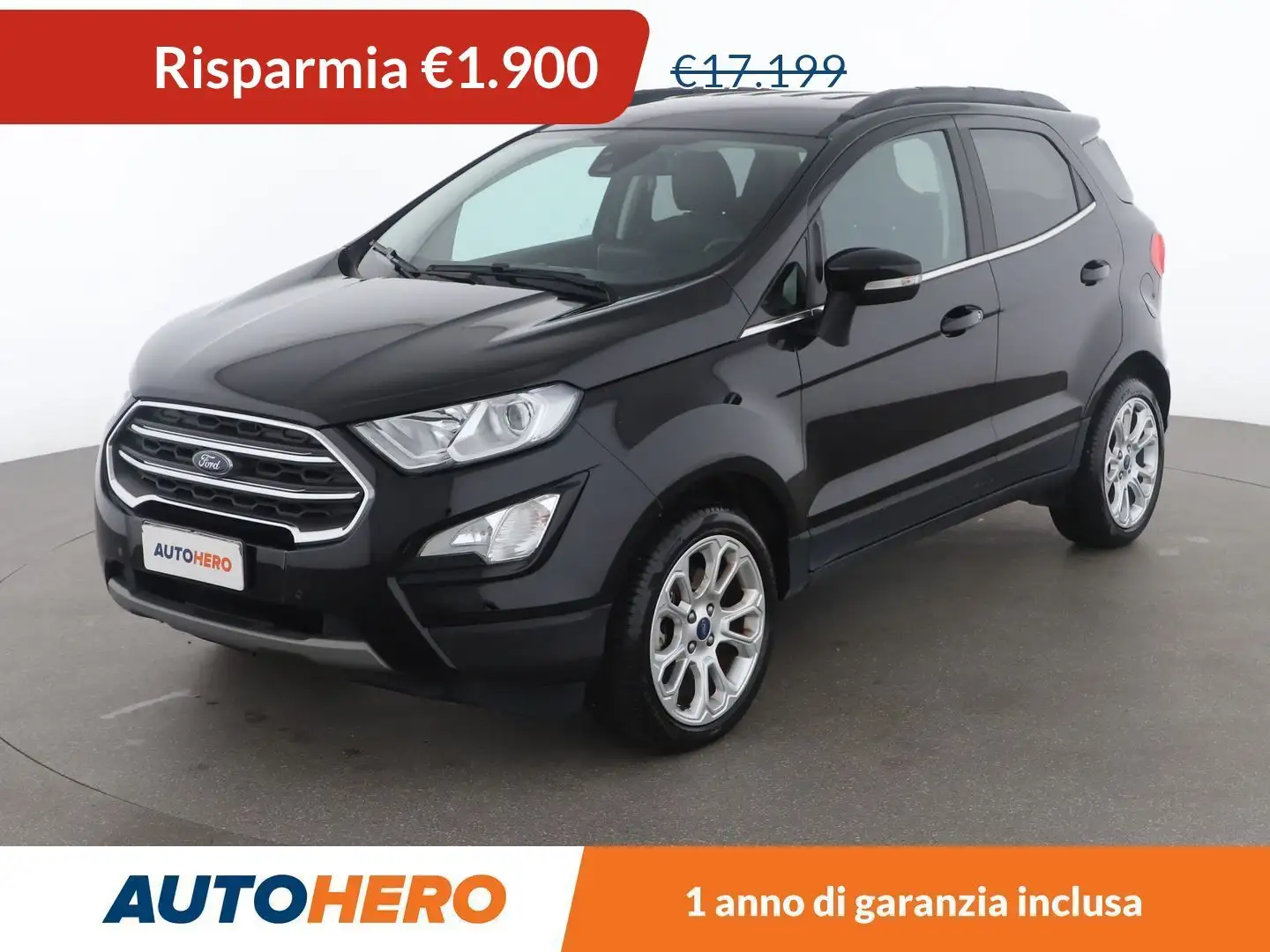Ford EcoSport 1.0 EcoBoost Titanium 125 CV Nero - 1