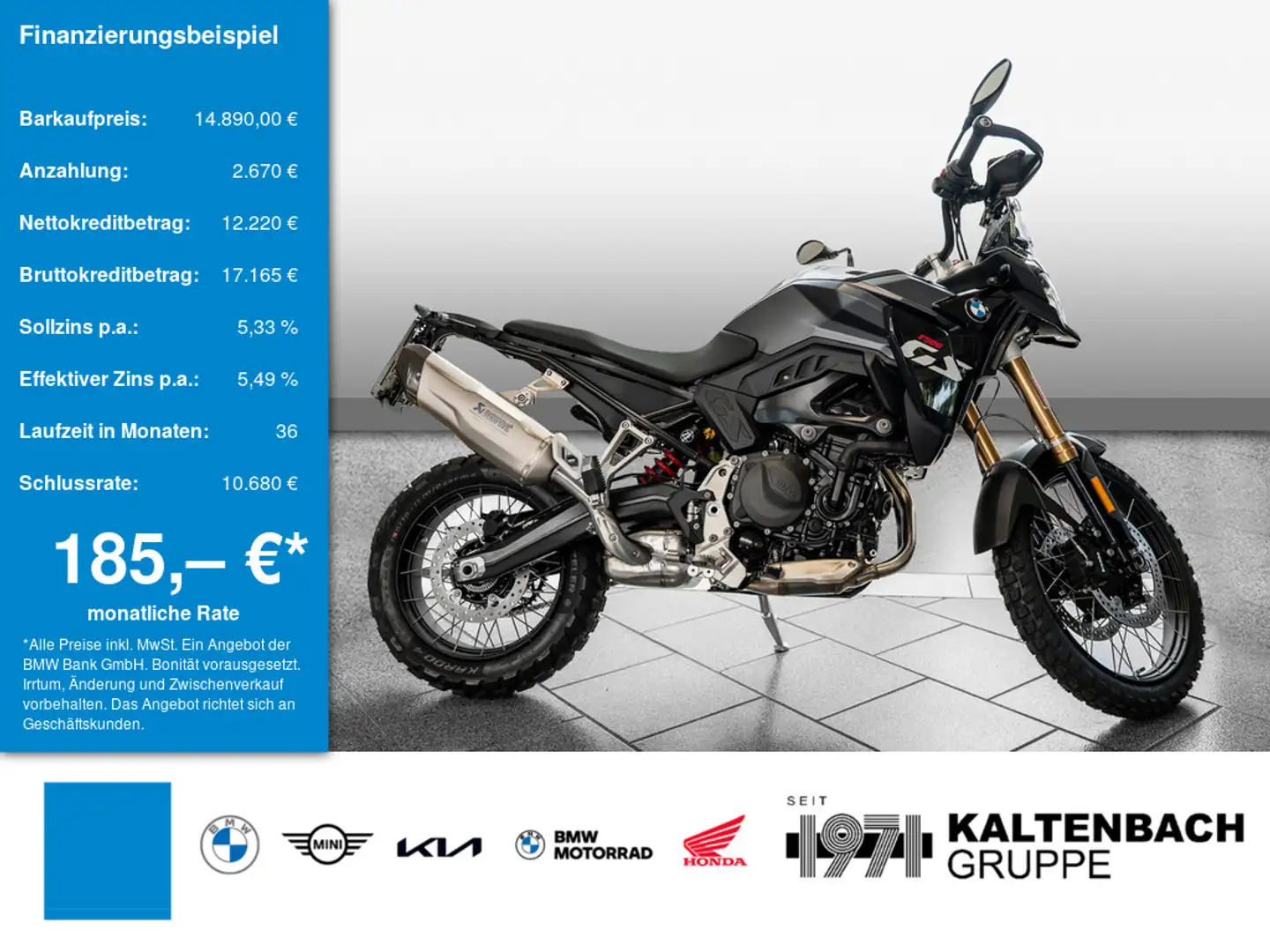 BMW F 900 GS AKRAPOVIC DYNAMIC-P. GRIFFHEIZUNG Noir - 1