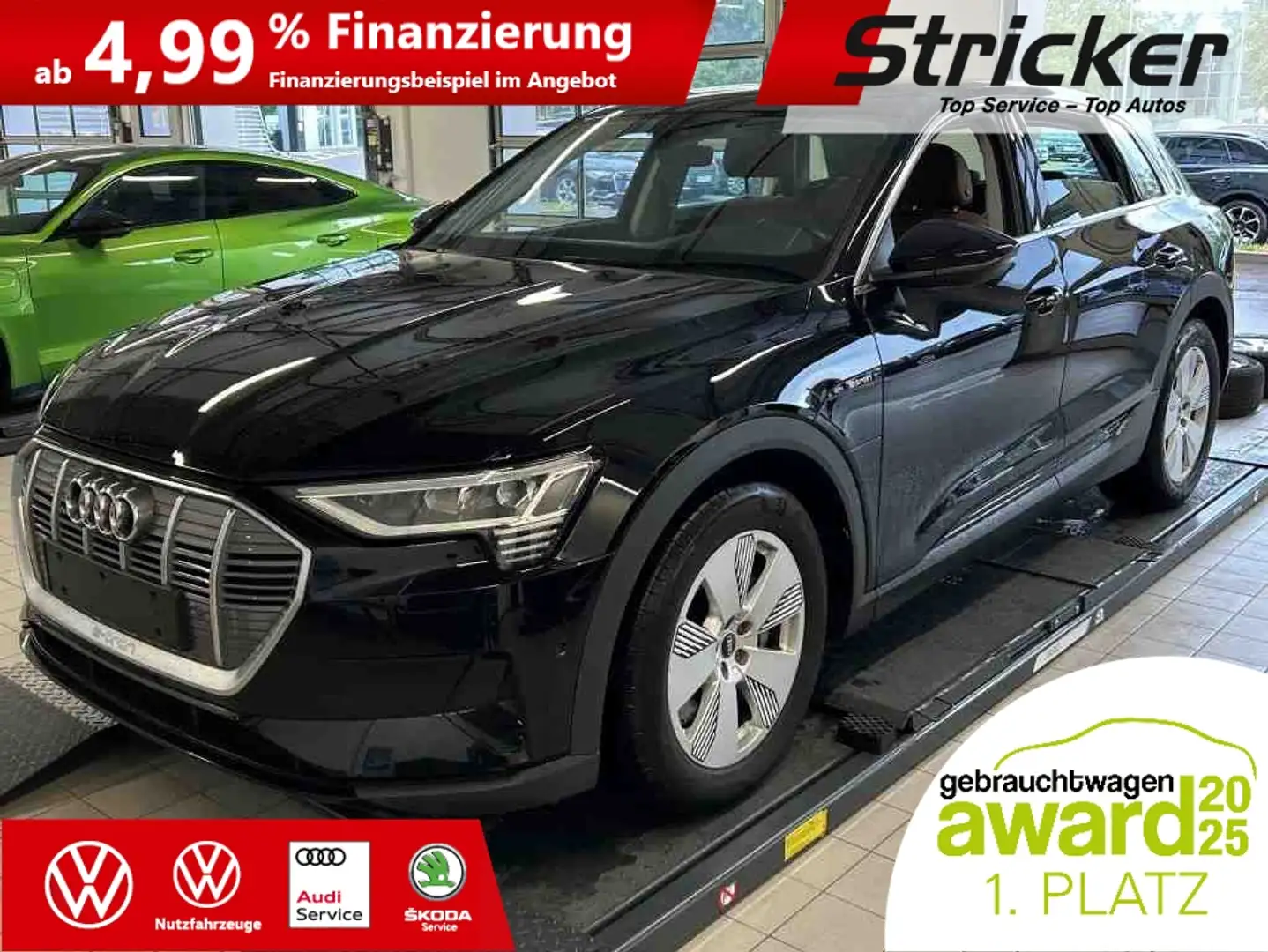 Audi e-tron 50 299,-ohne Anzahlung Navi AHK Leder Kamera Matr Schwarz - 2