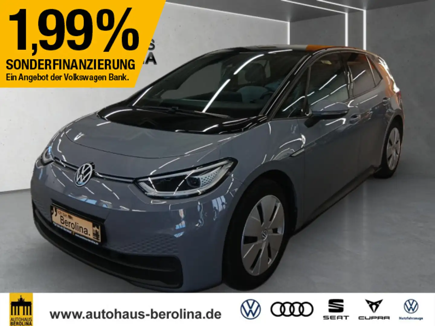 Volkswagen ID.3 Pure Perfomance *MATRIX*ACC*R-CAM*WärmeP* Grau - 2
