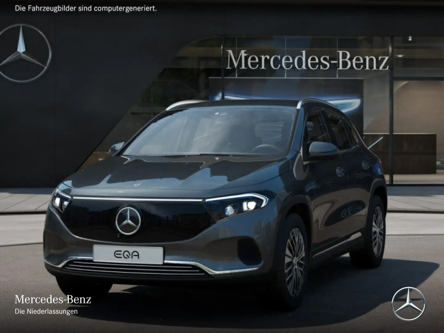 Mercedes-Benz EQA 350 4M PROG+ADVANCED+360+MEMORY+SPUR Grau - 2