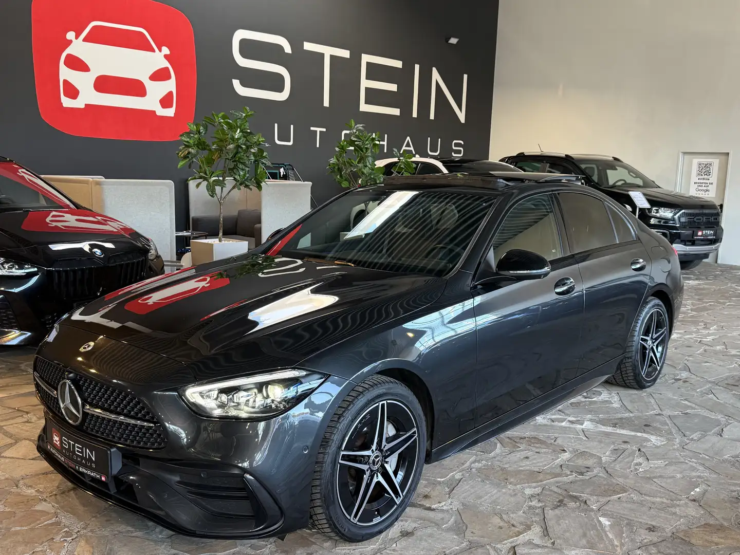 Mercedes-Benz C 300 e AMG Pano HUD 360° Night Garantie Digital Gris - 1