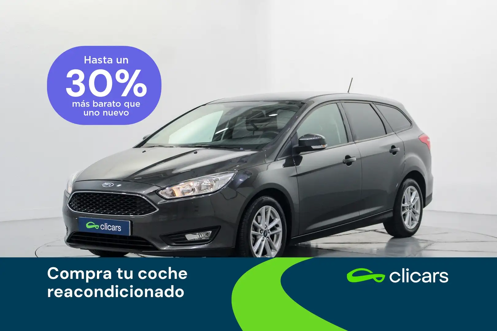 Ford Focus 1.0 Ecoboost Auto-S&S Trend+ 125 Gris - 1