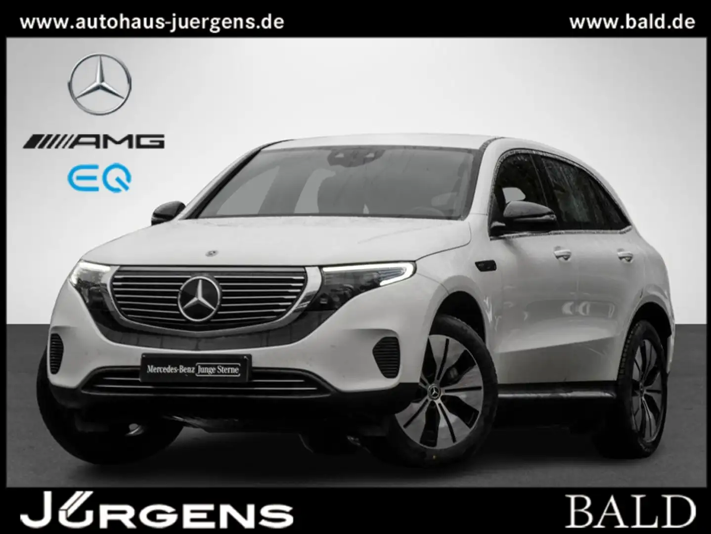 Mercedes-Benz EQC 400 4MATIC Distr+MLB+Ambiente+Cam+LED+Navi Weiß - 1