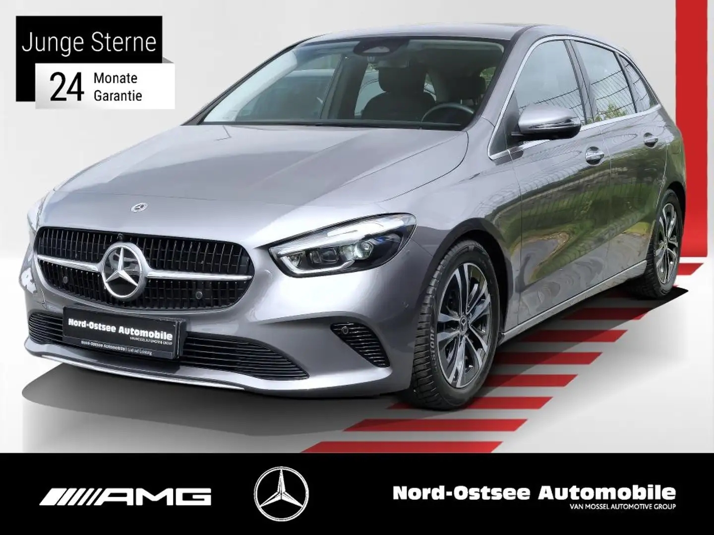 Mercedes-Benz B 200 d PROGRESSIVE MULTIBEAM 360° AHK KEYLESS Grau - 1