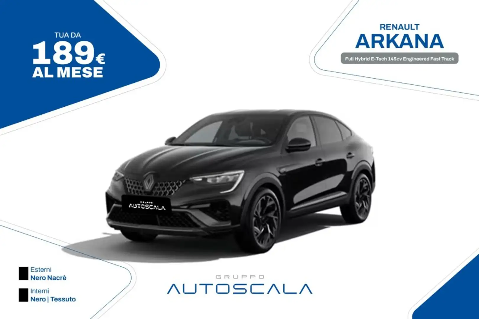 Renault Arkana Full Hybrid E-Tech 145cv Engineered Fast Track Nero - 1