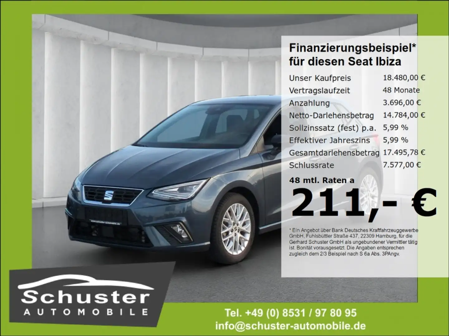 SEAT Ibiza FR 1.0TSI*LED ACC R-Kam digCockp Navi SHZ Grey - 1