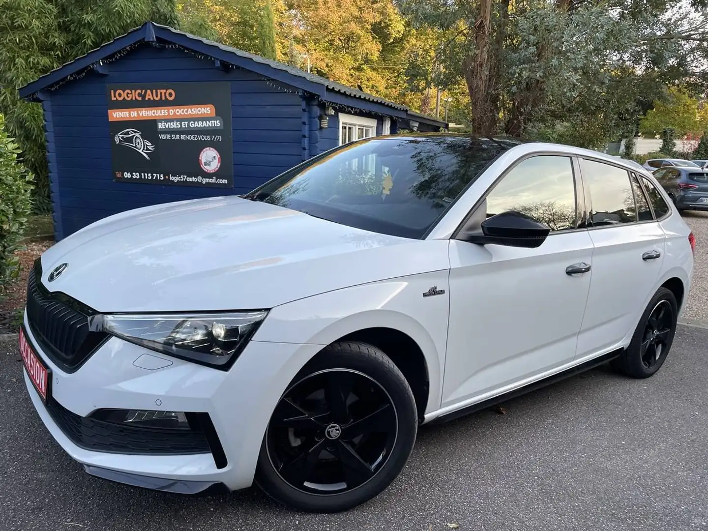 Skoda Scala 1.0 TSI Evo 110ch Monte-Carlo Blanc - 1