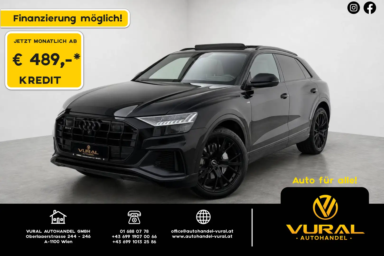 Audi Q8 50TDI quattro | S-LINE | PANO | MASSAGE | MATRIX | Schwarz - 1
