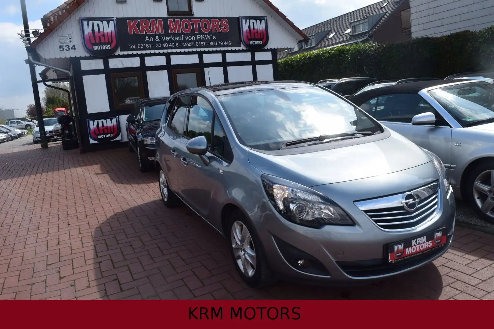 Opel Meriva PANORAMADACH,NAVI,VOLLLEDER, AHK, 6 GANG Gris - 1