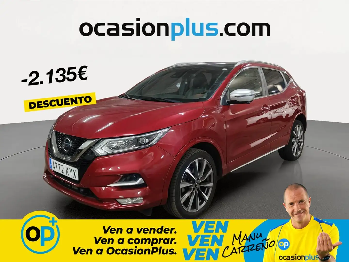 Nissan Qashqai 1.7dCI Tekna 4x2 Rojo - 1