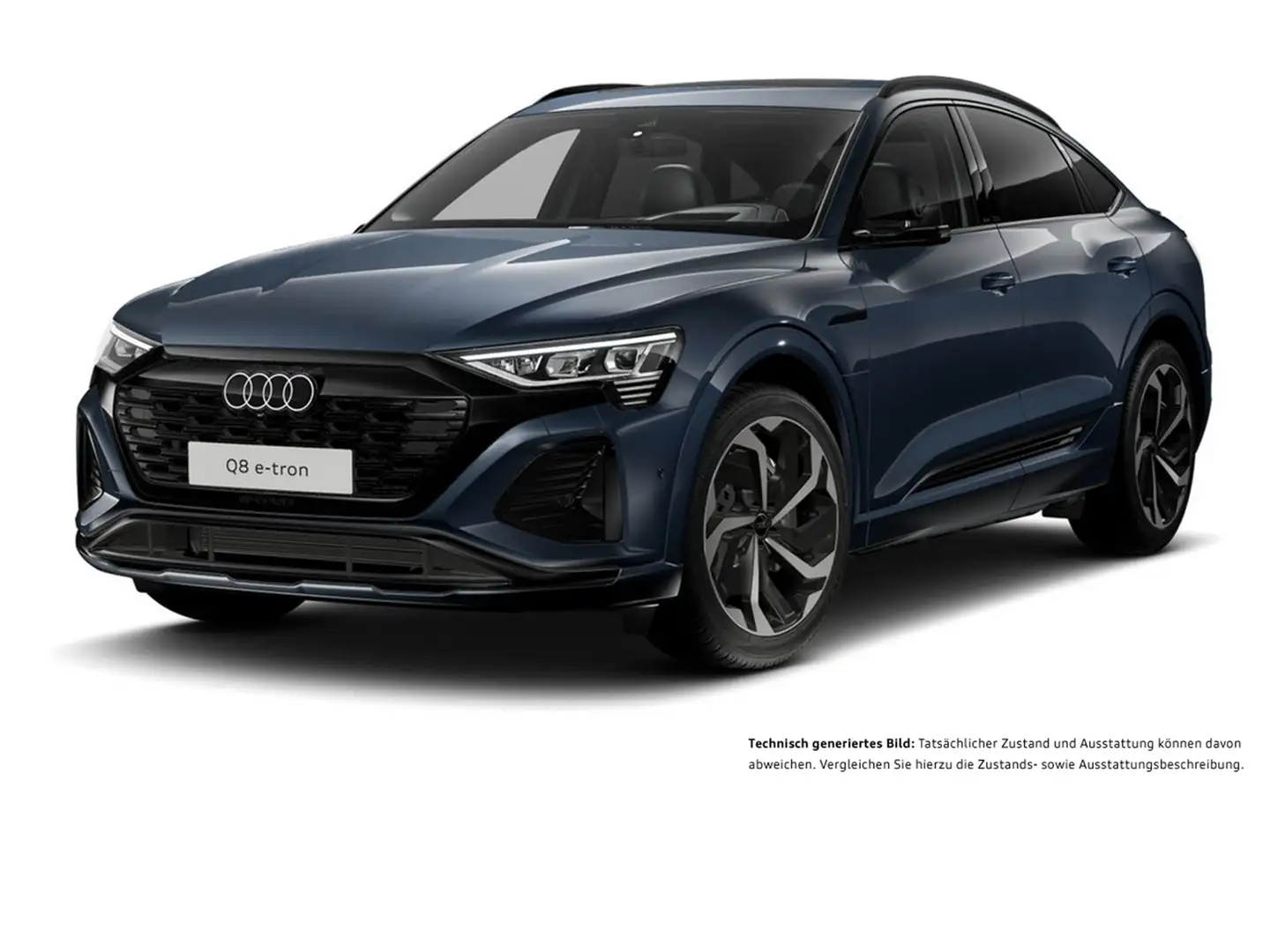 Audi Q8 e-tron Sportback 55 quattro S LINE PANO LM21 Синій - 2