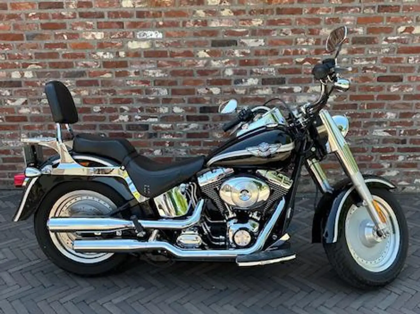 Harley-Davidson Fat Boy Harley Davidson FLSTF FAT BOY 100 TH ANNIVERSARY Negru - 1