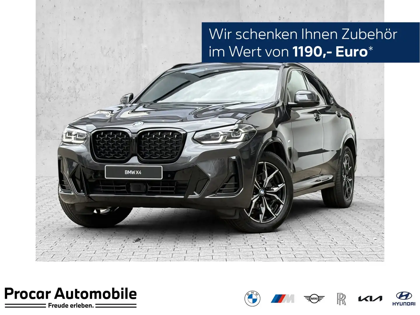 BMW X4 xDrive20d M Sport AHK HuD PANO DA PA ACC 19" Gris - 1