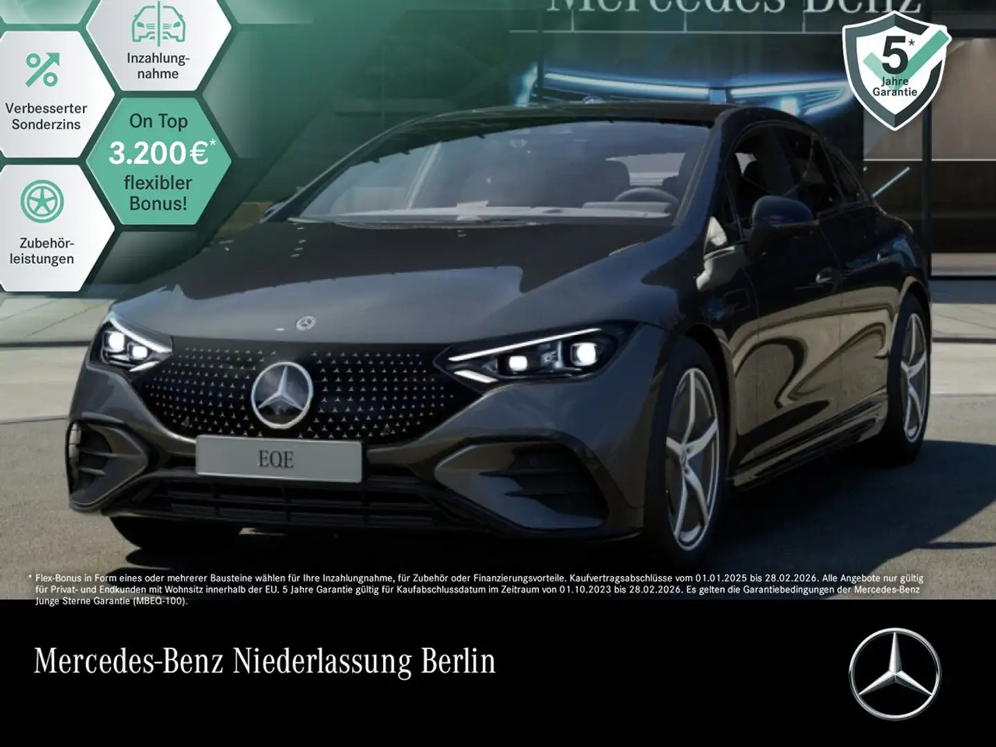 Mercedes-Benz EQE 350 AMG Fahrass WideScreen Airmat Pano Distr. Grau - 1