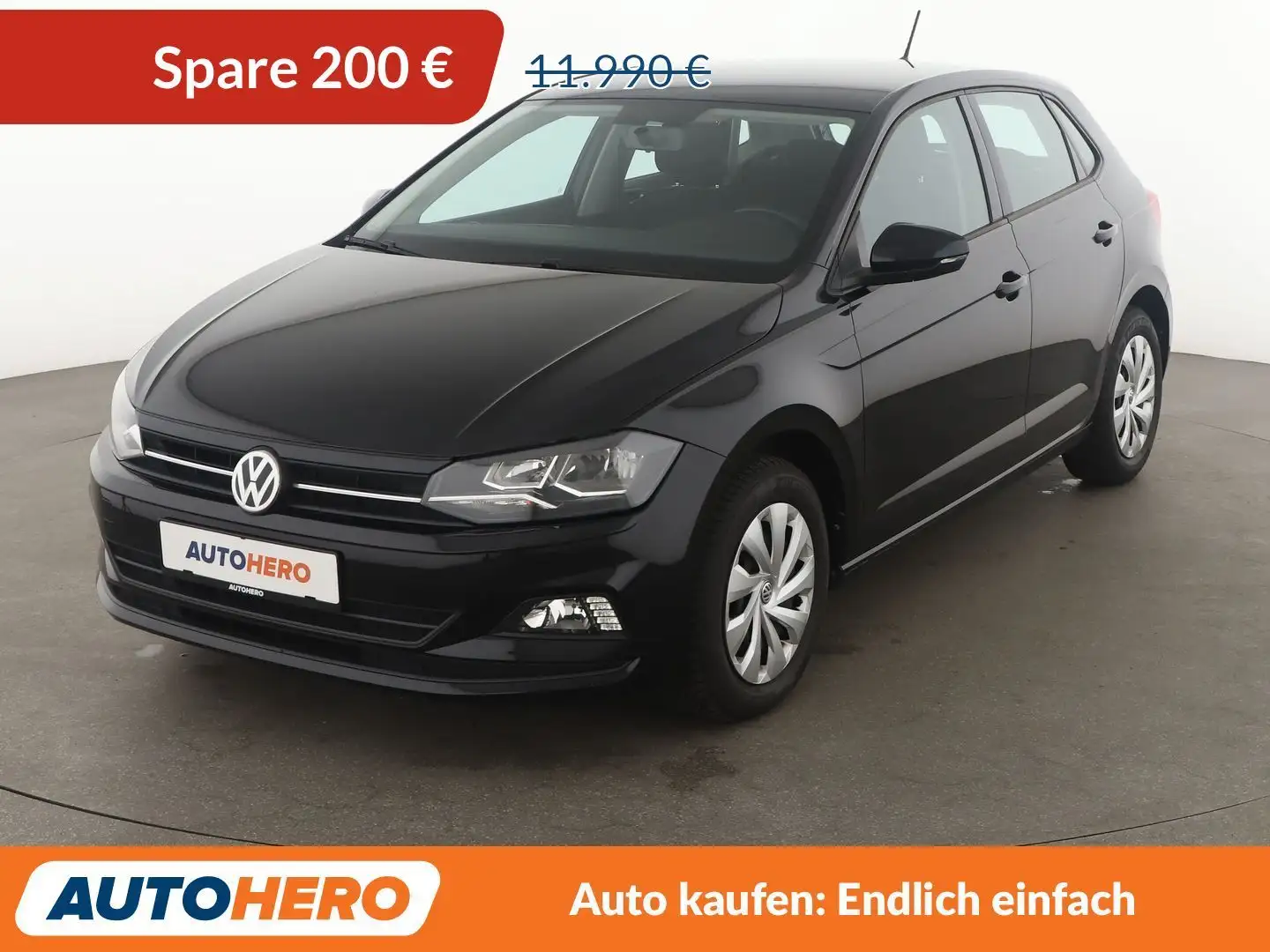 Volkswagen Polo 1.0 Comfortline*KLIMA*SHZ*LIMITER*GARANTIE* Schwarz - 1