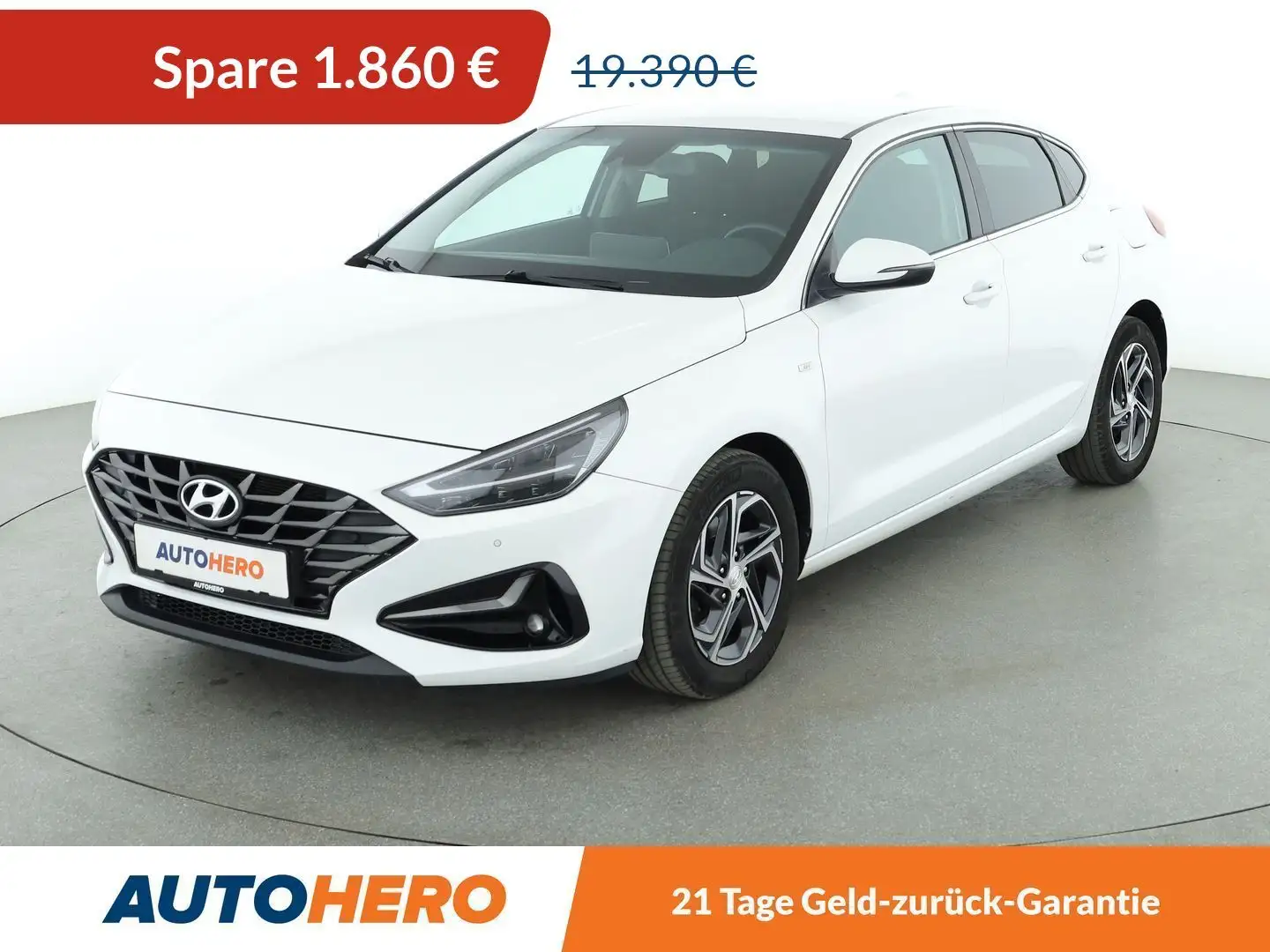 Hyundai i30 1.6 CRDi Mild-Hybrid *NAVI*LED*CAM*PDC*SHZ*KLIMA* Weiß - 1