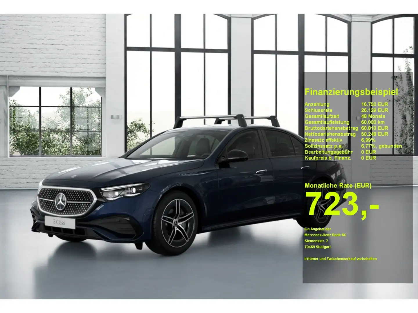 Mercedes-Benz E 300 de 4M AMG Night Mem.Distr.AHK 360°Airm LED Blau - 1
