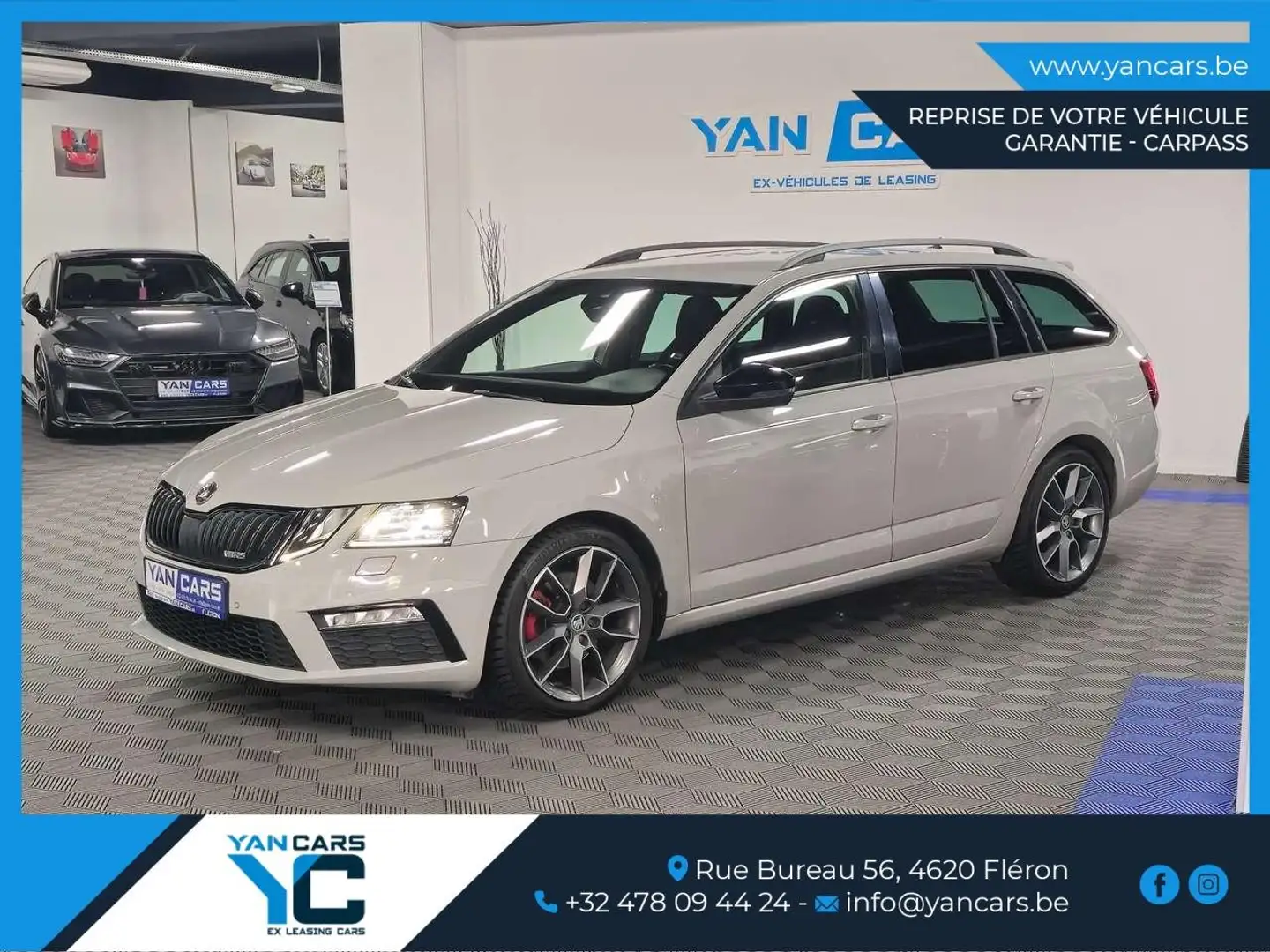 Skoda Octavia RS 2.0 TDi * AUTOMATIQUE * FULL * GARANTIE SKODA Grijs - 1