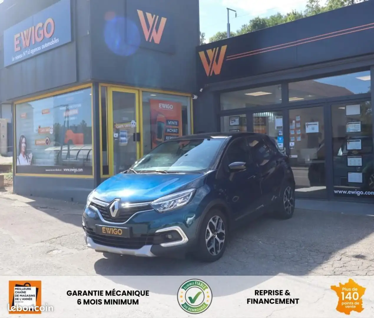 Renault Captur 1.3 TCE 150 CH INTENS EDC BVA + CARPLAY ATTELAGE Bleu - 1