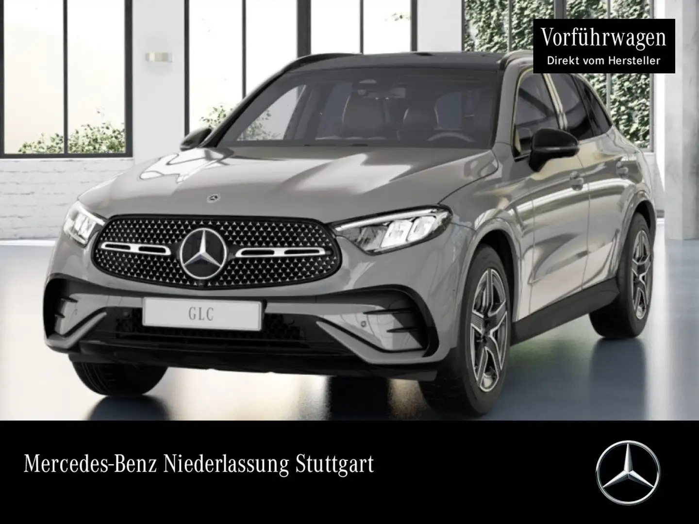 Mercedes-Benz GLC 220 d 4M AMG+NIGHT+PANO+360+AHK+LED+TOTW+9G Grau - 1
