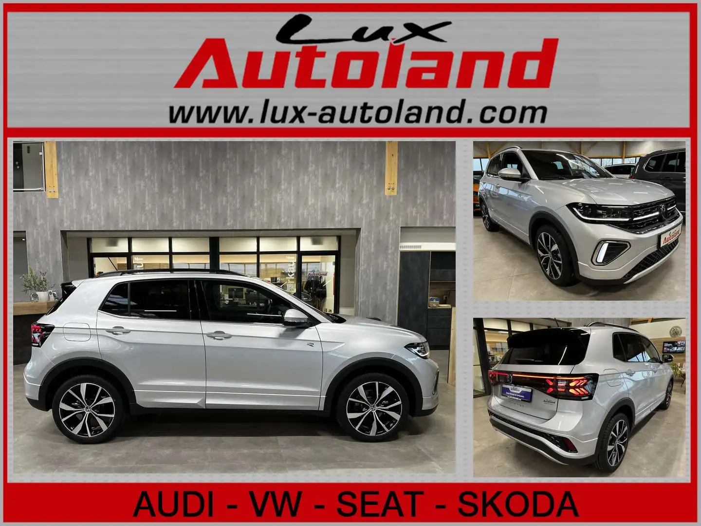 Volkswagen T-Cross 1.5 TSI 110 kW DSG R-Line Kamera App AHK Argent - 1