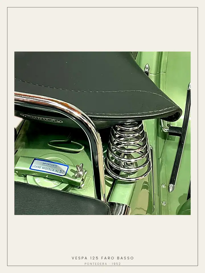 Piaggio Vespa 125 Faro Basso 1952 Certificato di Origine Piaggio Umbria, foto 6