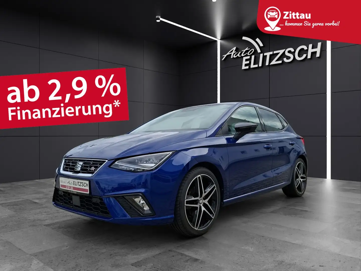 SEAT Ibiza TSI FR-Line Beats DSG LED Navi AID ACC RFK SH 18" Blau - 1