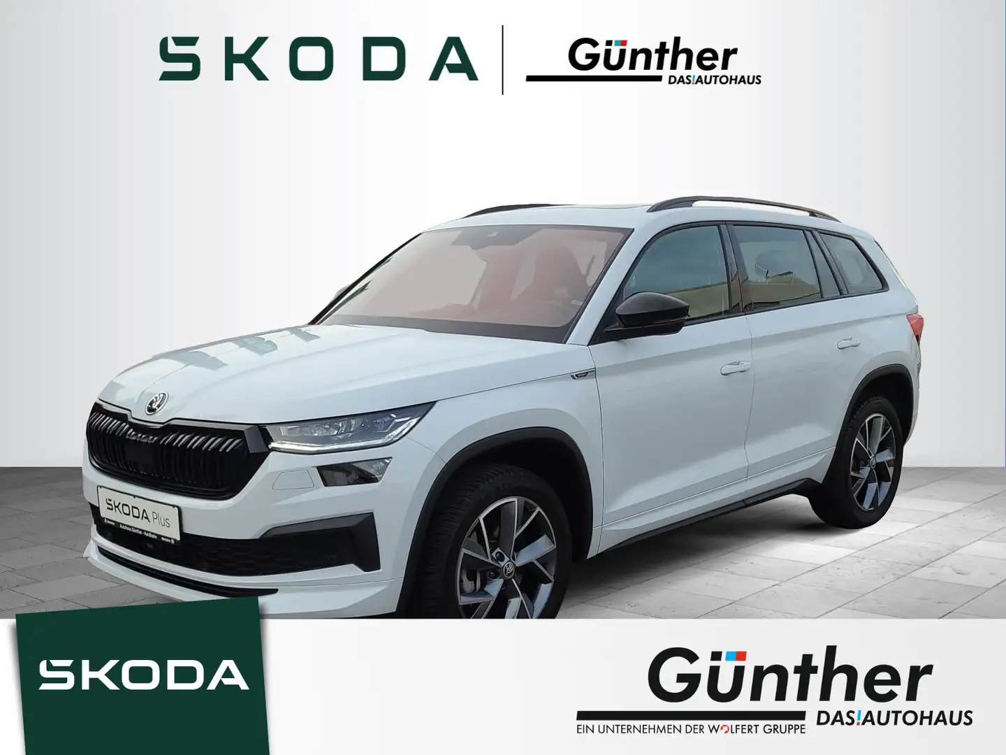 Skoda Kodiaq 2.0 TSI DSG Sportline 4x4+NAVI+KESSY+TRAV Weiß - 1