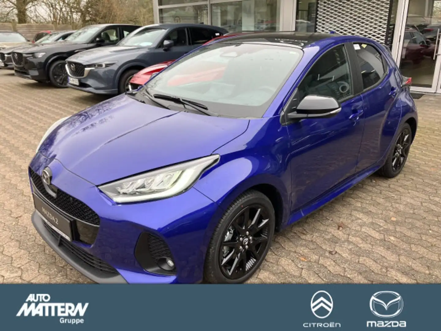 Mazda 2 Hybrid Kamera|AC|NAVI|SHZ|LED|Alu|CarPlay Blau - 1