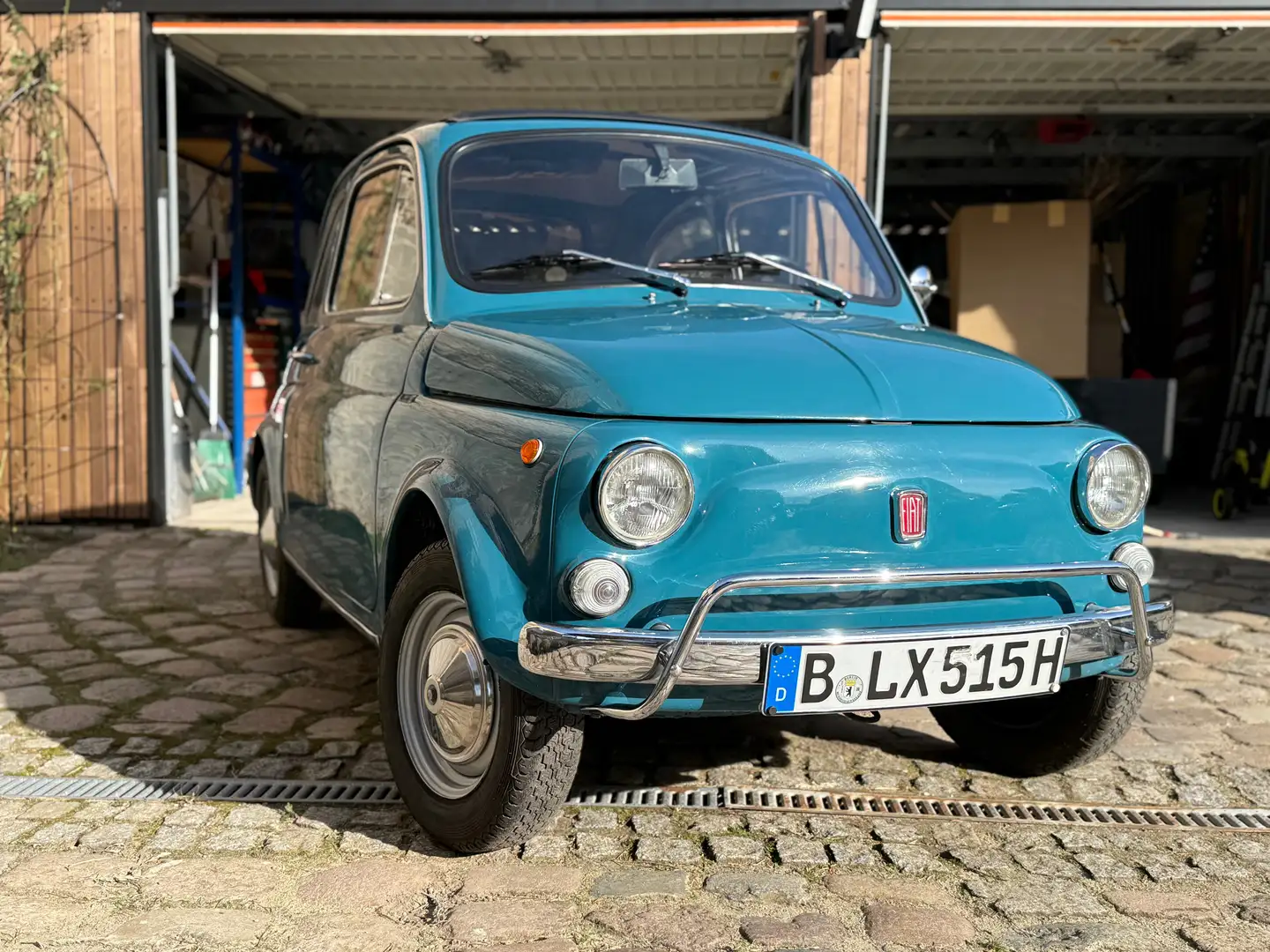 Fiat 500 Blau - 2