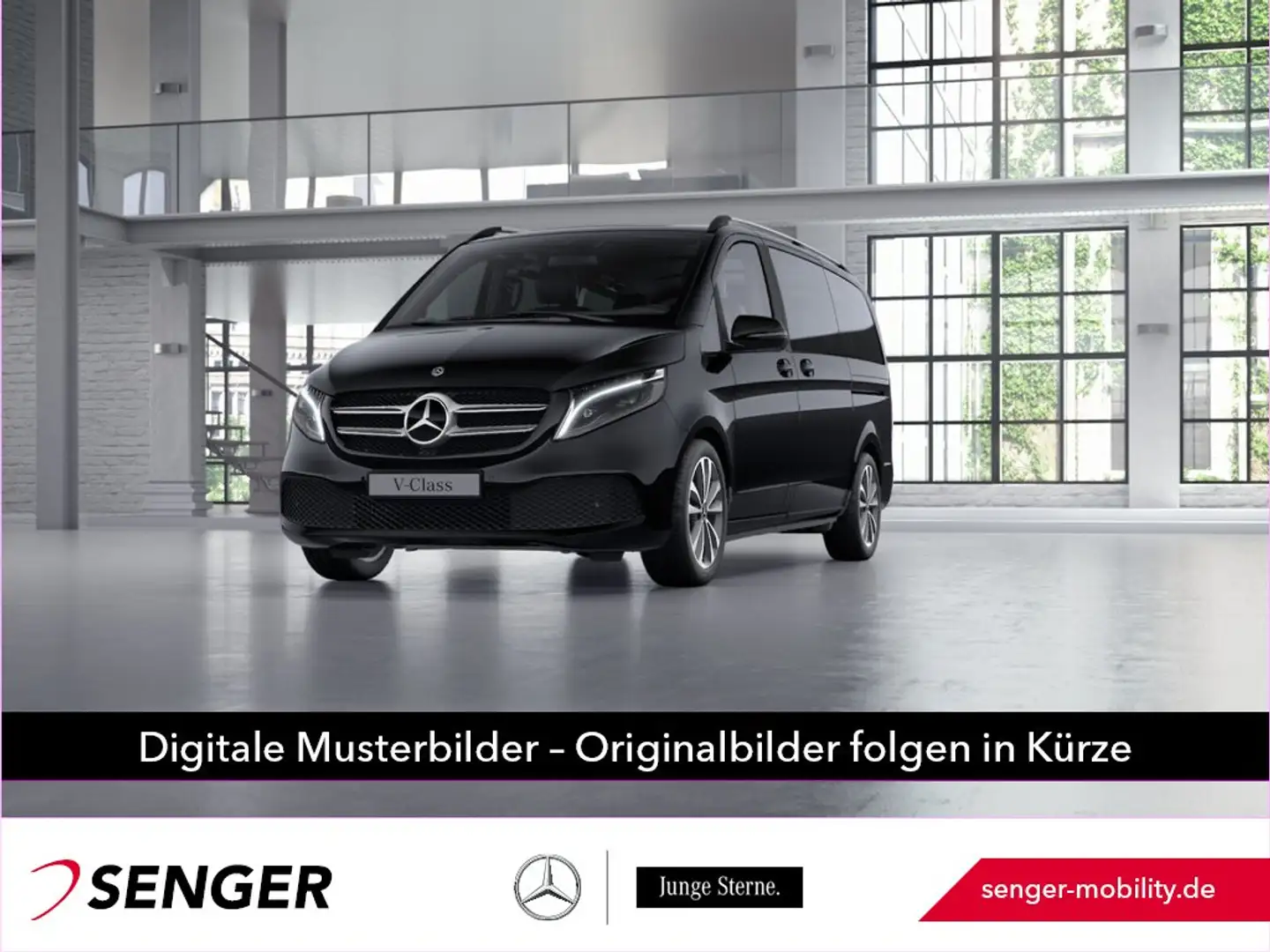 Mercedes-Benz V 220 d Edition lang LED 2xKlima Kamera AHK2,5t Schwarz - 1