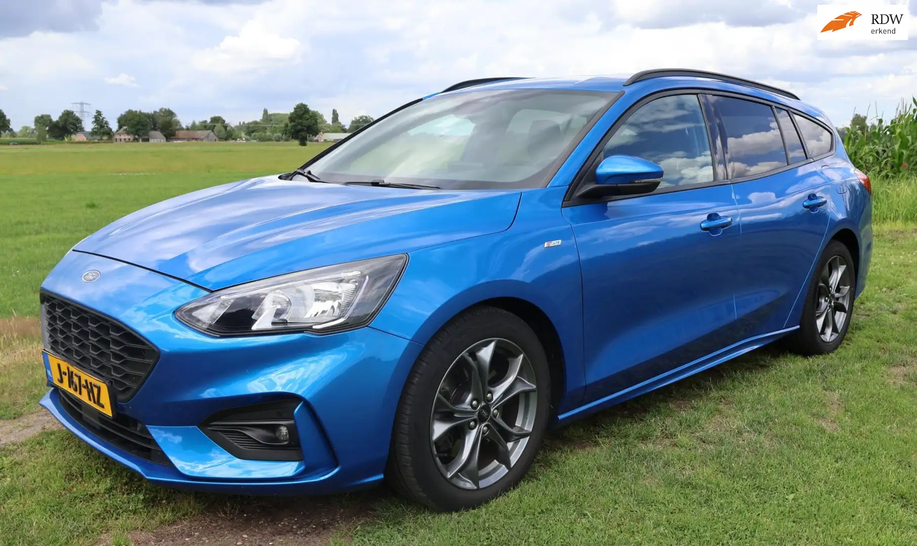 Ford Focus Wagon 1.0 EcoBoost ST Line Business|Automaat|Carpl Blauw - 1
