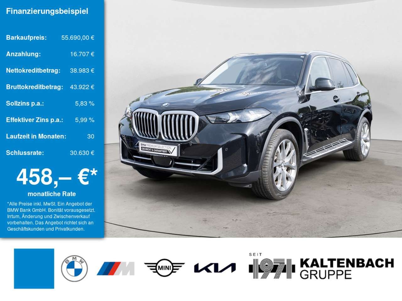BMW X5 Xdrive 30d Facel AHK Navi Kamera SHZ PDC Diesel Black Cat_Ma13Mo16406