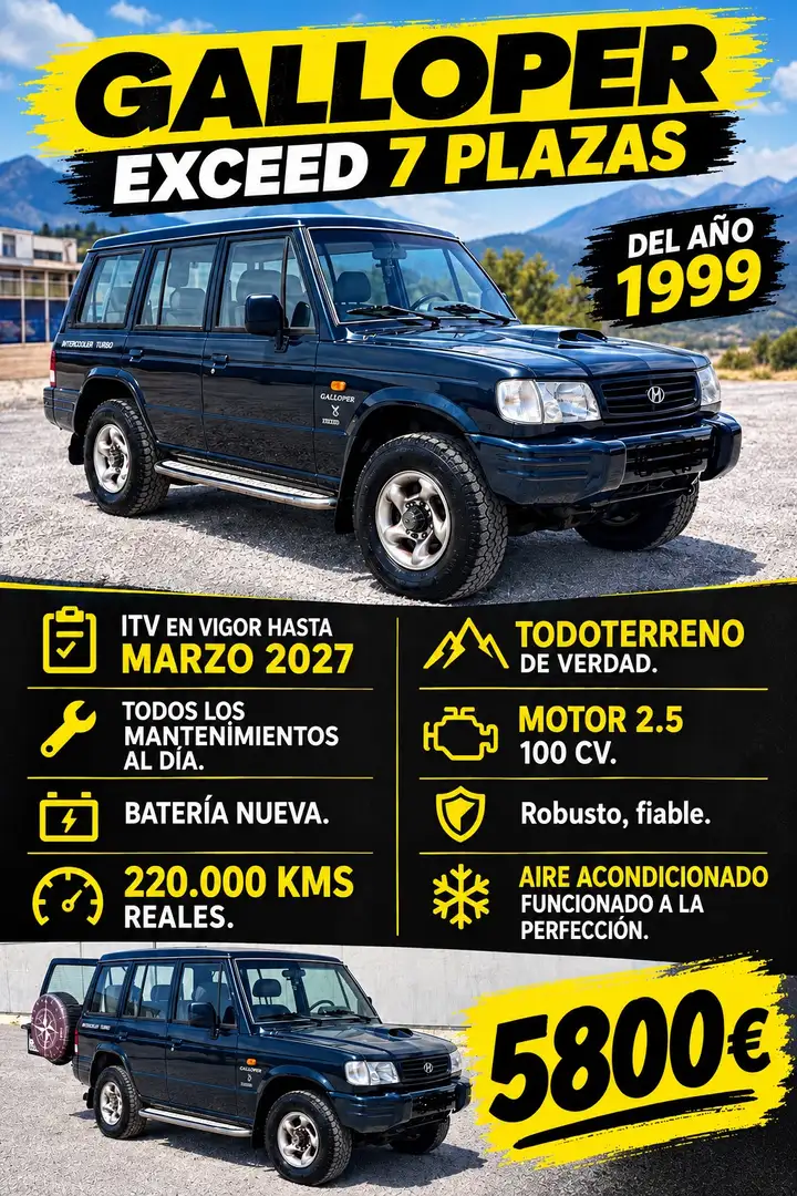 Hyundai Galloper AIRE ACONDICIONADO - 1