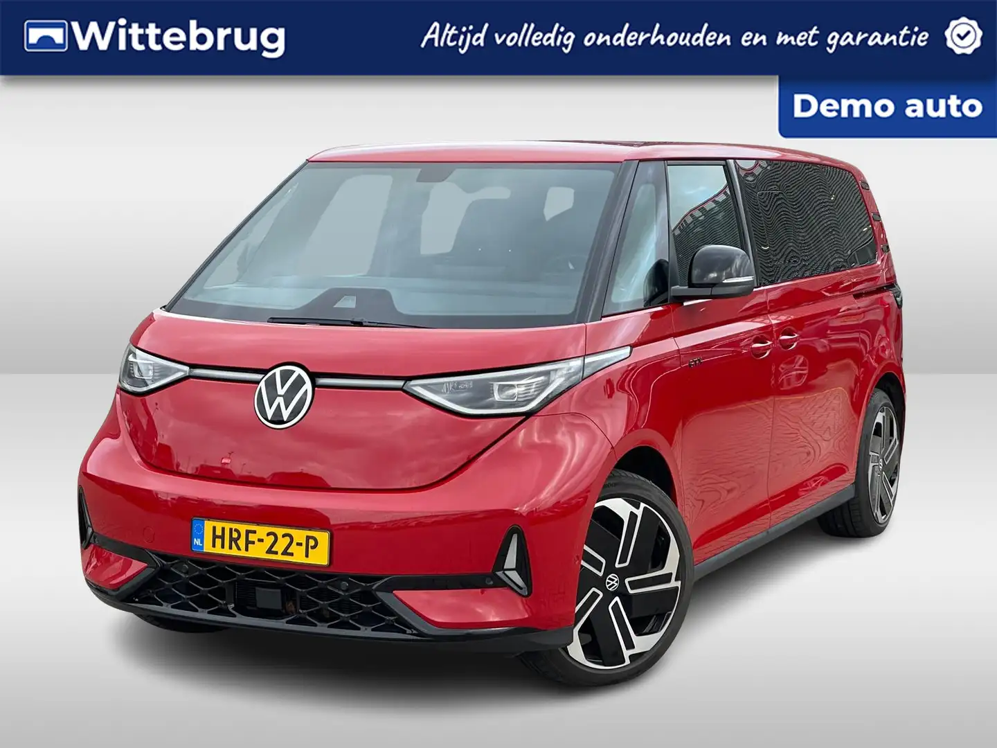 Volkswagen ID. Buzz GTX 86 kWh 340PK LWB 7p. / Glazen Dak / Trekhaak / Rood - 1