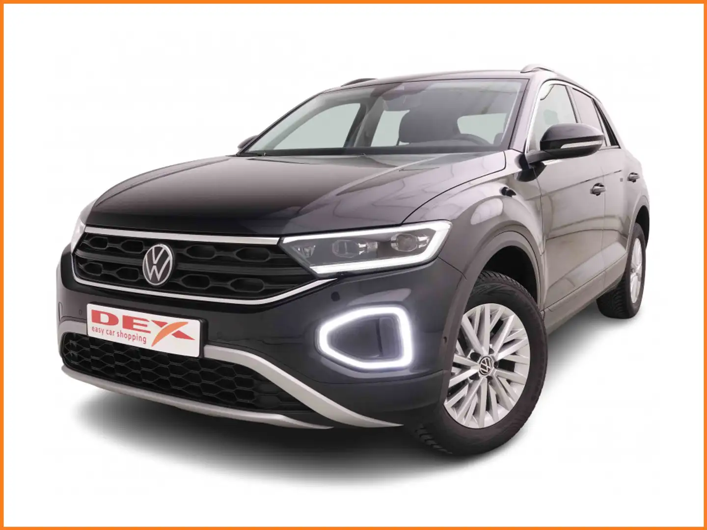 Volkswagen T-Roc 1.0 TSi 115 Life + GPS + Heated Seats + Climatronic + LED Zwart - 1