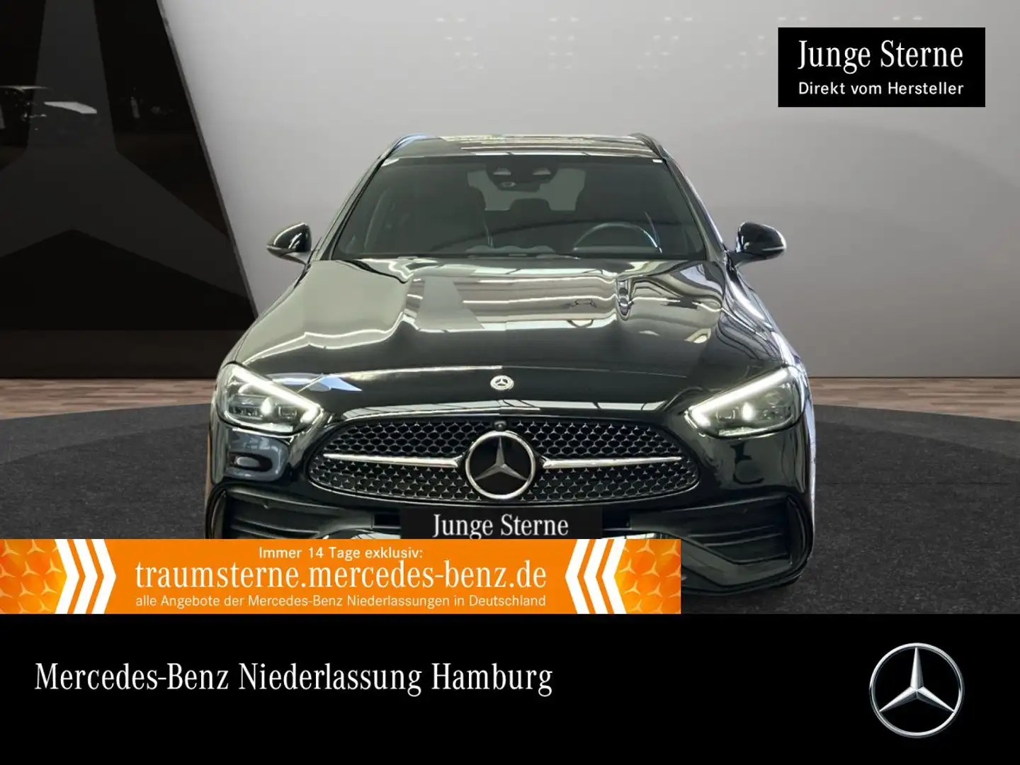 Mercedes-Benz C 300 e T AMG+NIGHT+360+AHK+SITZKLIMA+KEYLESS+9G Noir - 1