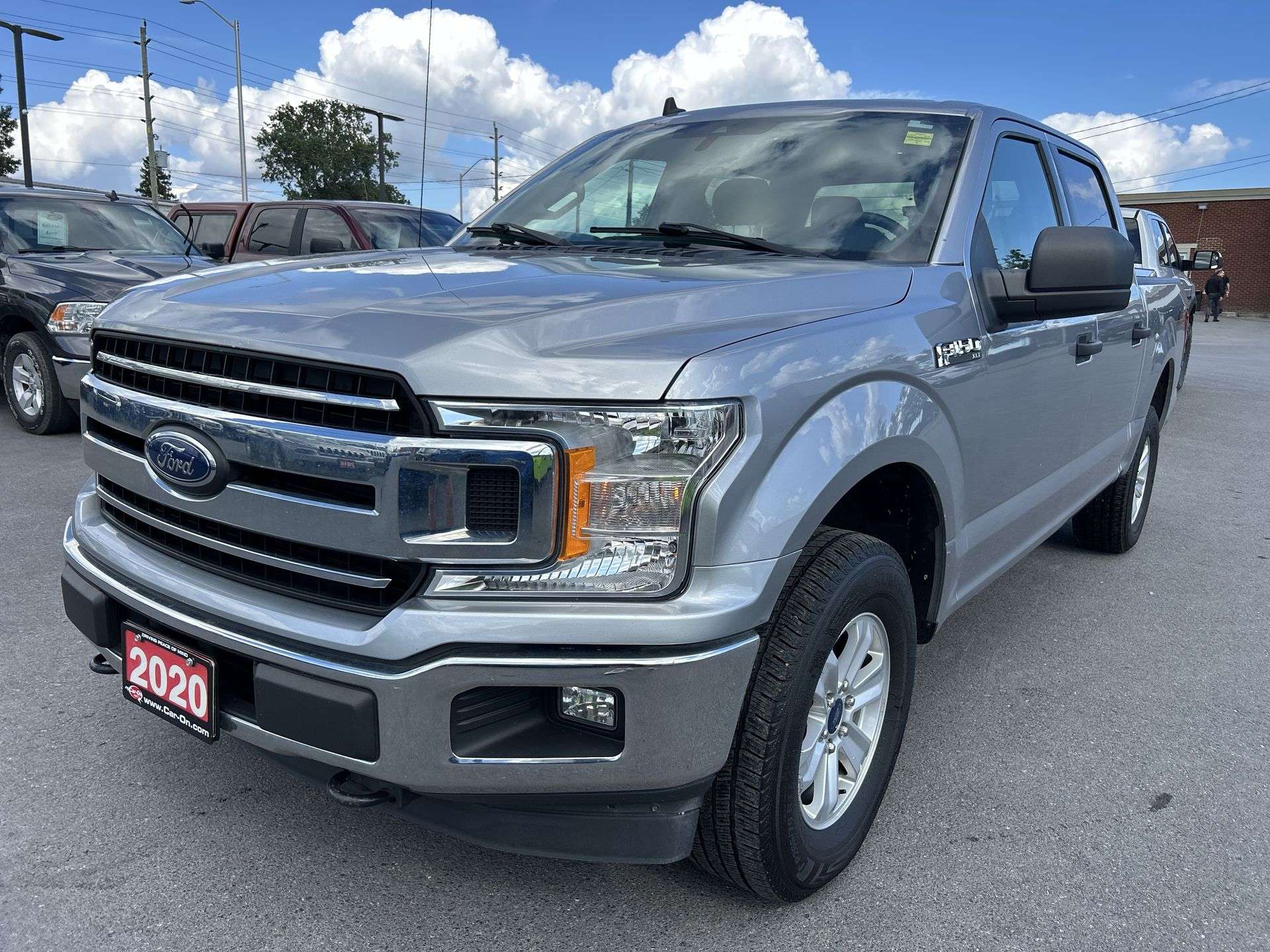 Silver 2020 Ford F-150 Pickup Truck Four-Wheel Drive Automatic