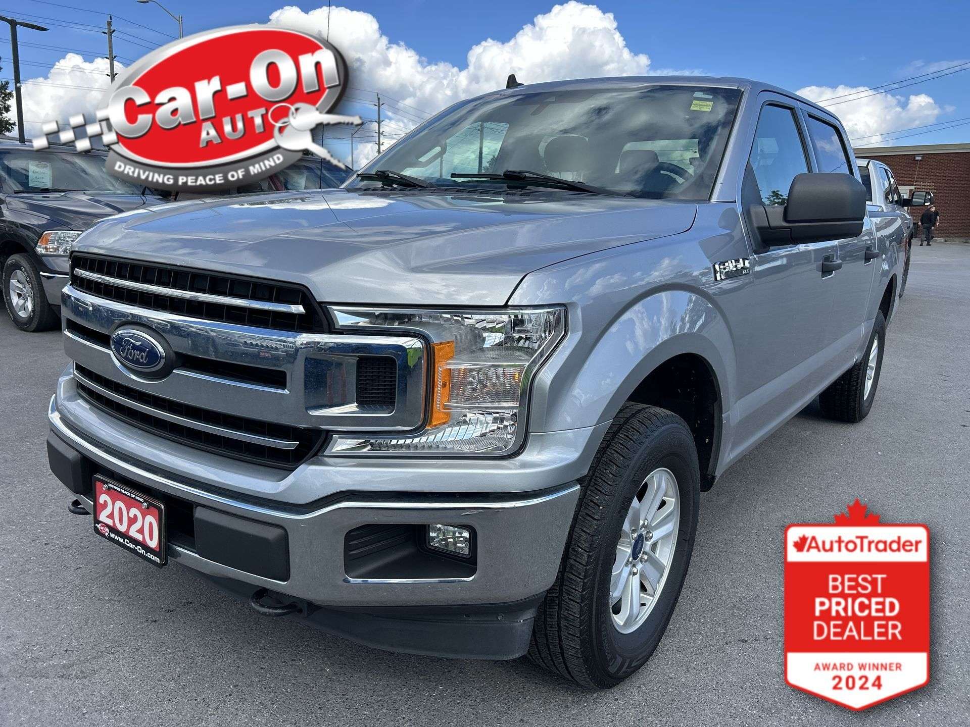 Silver 2020 Ford F-150 Pickup Truck Four-Wheel Drive Automatic