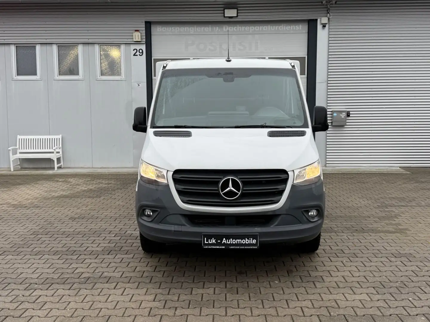 Mercedes-Benz Sprinter Auto-transporter°163Ps°Webasto°Schlafkabine Blanc - 2
