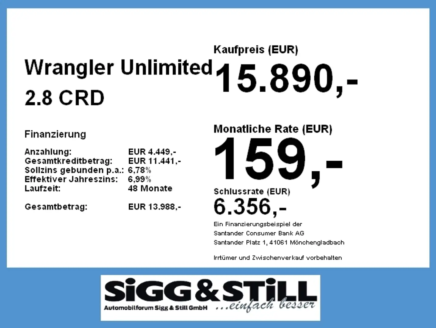 Jeep Wrangler Unlimited 2.8 CRD Sport HARD-+SOFTTOP*LM Grün - 2