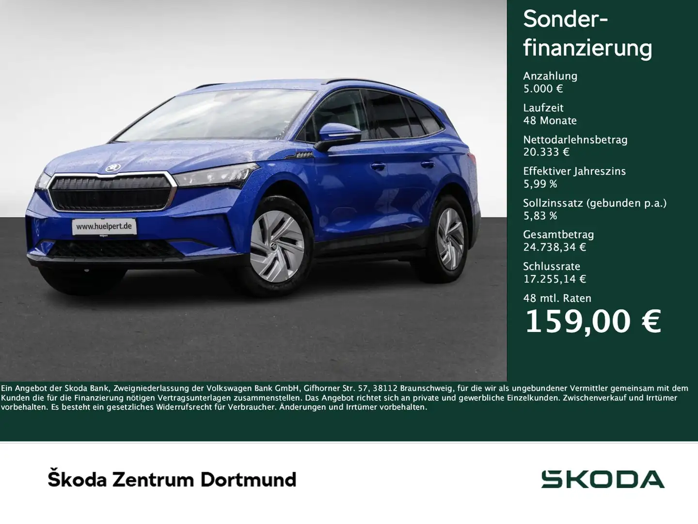 Skoda Enyaq iV 50 LED NAV PDC BT SHZ Albastru - 1